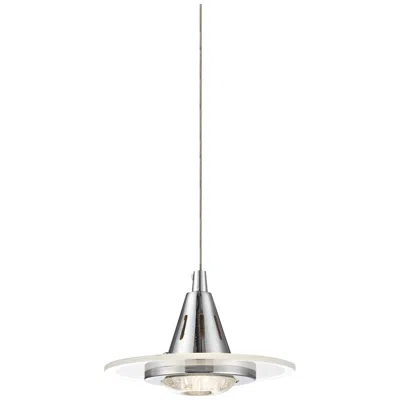 Possini Euro Design Possini Euro Menos 6 1/4" Wide Modern Chrome Led Mini Pendant Light