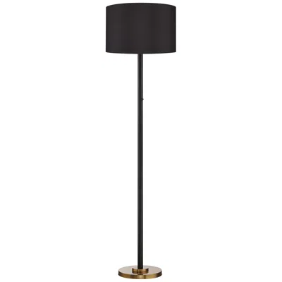 Possini Euro Design Possini Euro Meridian Black Shade 72" Light Blaster Floor Lamp