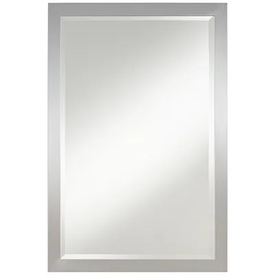 Possini Euro Design Possini Euro Metzeo 22" X 33" Rectangular Chrome Wall Mirror In Multi