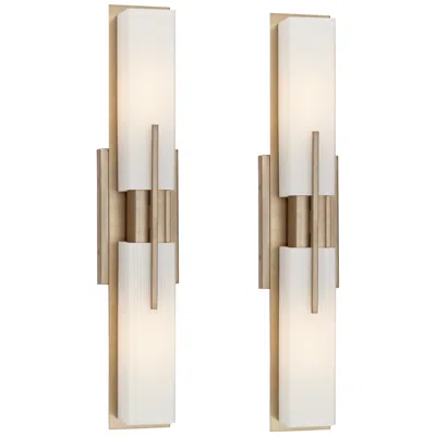 Possini Euro Design Possini Euro Midtown 23 1/2" High Burnished Brass Bath Light Set Of 2