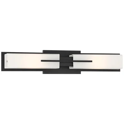 Possini Euro Design Possini Euro Midtown 23 1/2" Wide Matte Black Bath Light