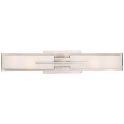 Possini Euro Design Possini Euro Midtown 23 1/2" Wide Satin Nickel Modern Bath Light