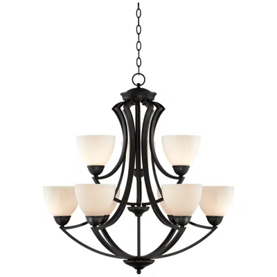 Possini Euro Design Possini Euro Milbury 30" Wide Dark Bronze 9-light Chandelier