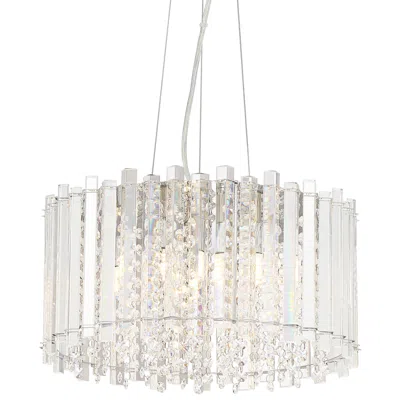Possini Euro Design Possini Euro Mirabell 16" Wide Crystal Led Modern Drum Pendant