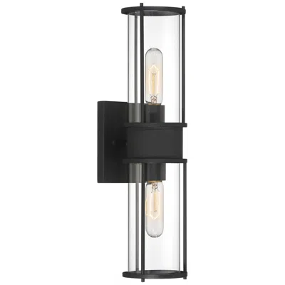 Possini Euro Design Possini Euro Miranda 19 1/2" High Black 2-light Wall Sconce