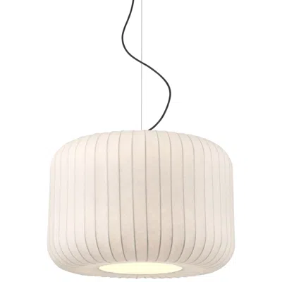 Possini Euro Design Possini Euro Moriah 23 3/4" Wide Modern White Silk Drum Pendant Light
