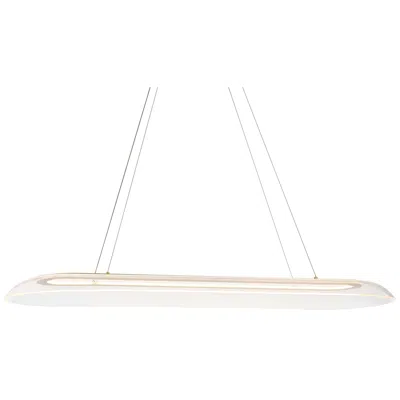 Possini Euro Design Possini Euro Muir 43 1/2" Wide Modern Sanded Gold Led Island Pendant