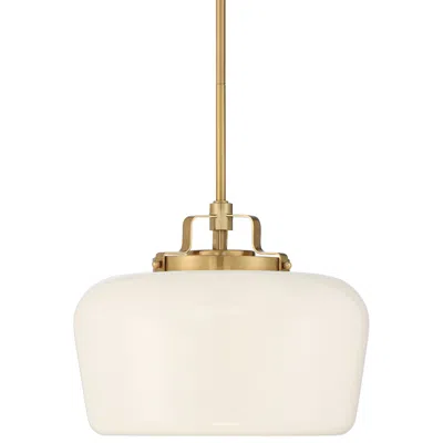 Possini Euro Design Possini Euro Mystic 15" Wide Gold And White Glass Modern Pendant Light