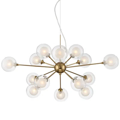 Possini Euro Design Possini Euro Nimbus 30" Warm Brass 15-light Modern Led Sputnik Pendant