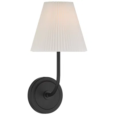 Possini Euro Design Possini Euro Nina 14" High Matte Black Wall Sconce