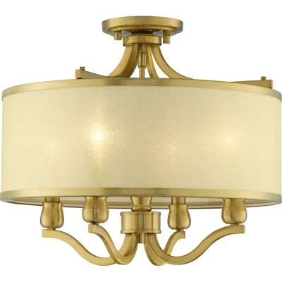 Possini Euro Design Possini Euro Nor 18" Wide Antique Brass Traditional Ceiling Light