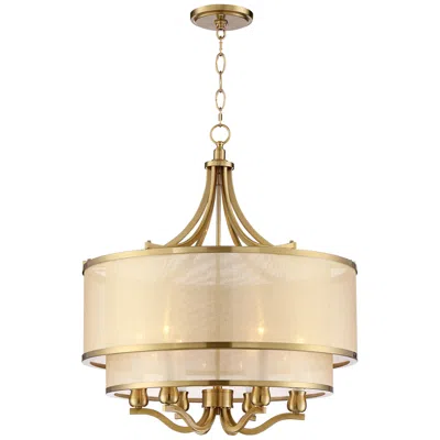 Possini Euro Design Possini Euro Nor 23" Wide Warm Antique Brass 6-light Pendant