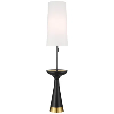 Possini Euro Design Possini Euro Otis 66" High Gold And Black Modern Tray Table Floor Lamp