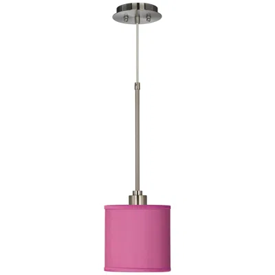 Possini Euro Design Possini Euro Pink Orchid 7" Wide Faux Silk Mini Pendant Light