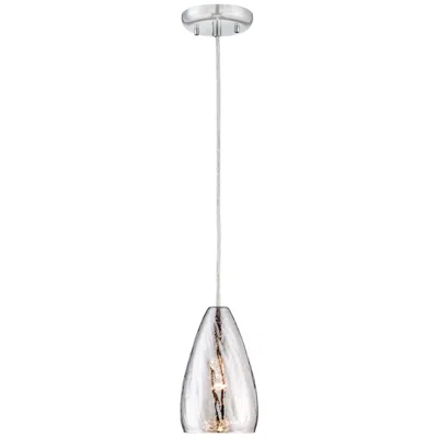 Possini Euro Design Possini Euro Portico 5" Wide Modern Crackle Glass Mini Pendant