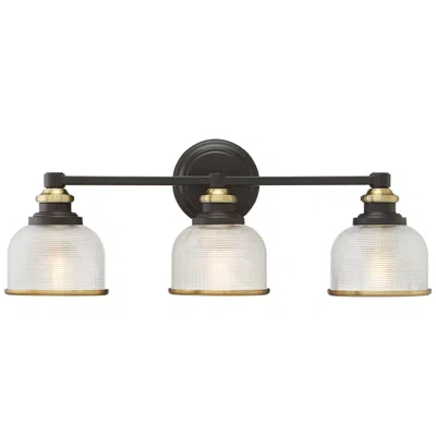 Possini Euro Design Possini Euro Poway 24" Wide Dark Bronze And Glass 3-light Bath Light