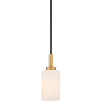 Possini Euro Design Possini Euro Prue 5 1/4" Wide Black And Gold Mini Pendant