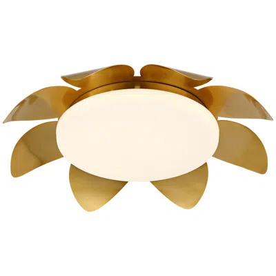 Possini Euro Design Possini Euro Radiance 16" Wide Brass Flower Led Ceiling Light