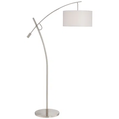 Possini Euro Design Possini Euro Raymond Brushed Nickel Adjustable Boom Arc Floor Lamp