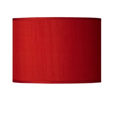 Possini Euro Design Possini Euro Red Faux Silk Dupioni Shade 13.5x13.5x10 (spider)