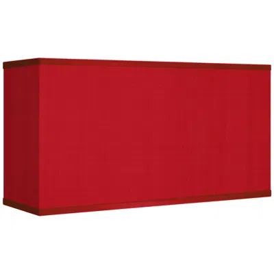 Possini Euro Design Possini Euro Red Textured Faux Silk Rectangular Shade 8/17x8/17x10