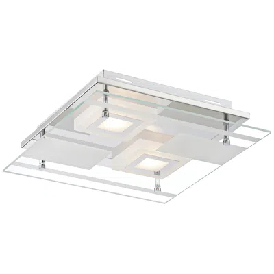 Possini Euro Design Possini Euro Reese 13 1/2" Wide Modern Glass Led Ceiling Light