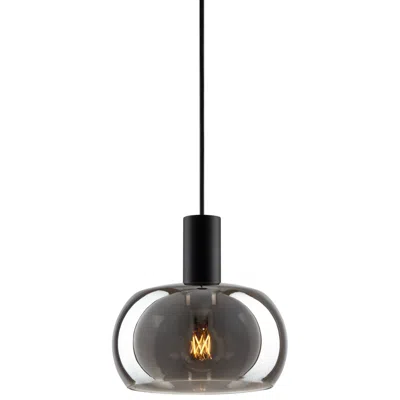 Possini Euro Design Possini Euro Rorie 8 1/2"w Black Smoke Glass Mini Pendant
