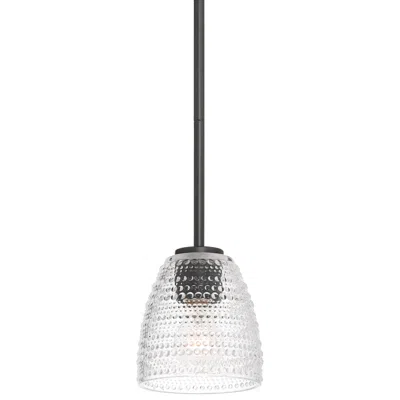 Possini Euro Design Possini Euro Sabrina 5 3/4"w Black Vintage Glass Mini Pendant Light