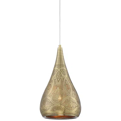 Possini Euro Design Possini Euro Safi 9" Wide Antique Brass Moroccan Mini Pendant Light