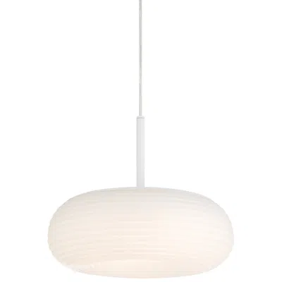 Possini Euro Design Possini Euro Sandringham 13 3/4" Sanded White Modern Led Pendant Light