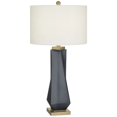 Possini Euro Design Possini Euro Sarah 32" Modern Twist Art Glass Table Lamp In Black