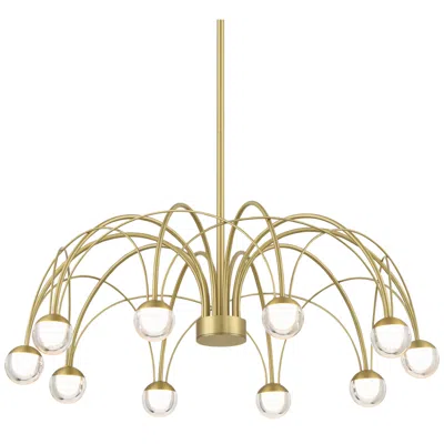 Possini Euro Design Possini Euro Showers 26"w Brushed Gold 10-light Led Umbrella Pendant