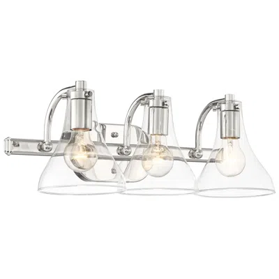 Possini Euro Design Possini Euro Sorren 20 1/2" Wide Polished Nickel 3-light Bath Light