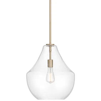 Possini Euro Design Possini Euro Stephanie 14" Wide Brass And Glass Pendant Light