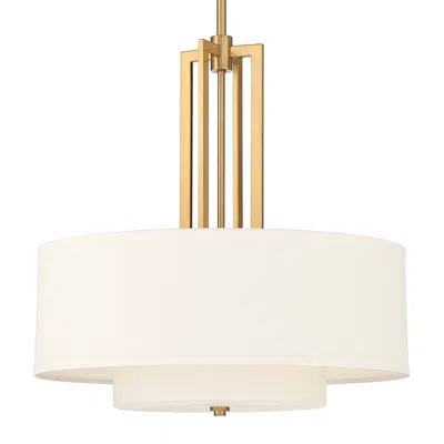 Possini Euro Design Possini Euro Sundry 24" Wide Warm Antique Brass Drum Pendant Light