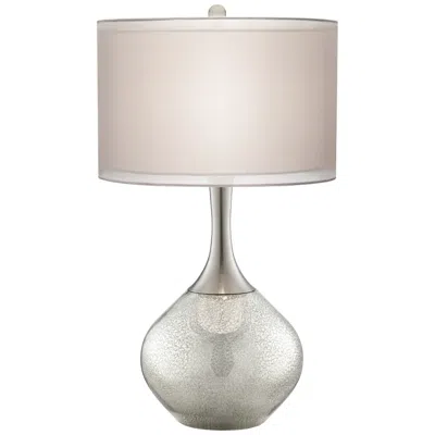 Possini Euro Design Possini Euro Swift 30 1/2" Mercury Glass Lamp With Table Top Dimmer