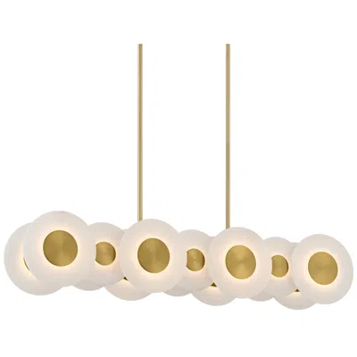 Possini Euro Design Possini Euro Sync 37" Wide Brass 14-light Led Island Pendant