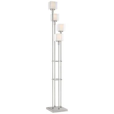 Possini Euro Design Possini Euro Thetis 72" Nickel 4-light Floor Lamp With Smart Socket