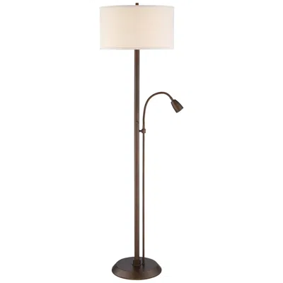 Possini Euro Design Possini Euro Traverse 64" Bronze Gooseneck Reading Arm Floor Lamp
