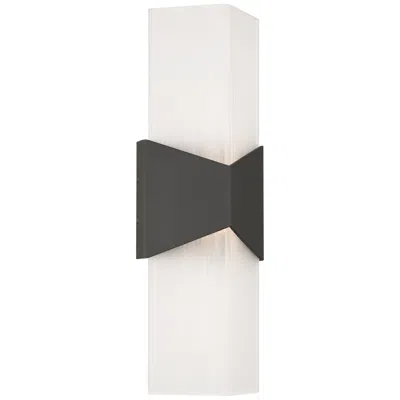 Possini Euro Design Possini Euro Tux 18" High Black And White Led Outdoor Wall Light