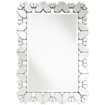 Possini Euro Design Possini Euro Veneto Cut Glass Pattern 28" X 40" Wall Mirror