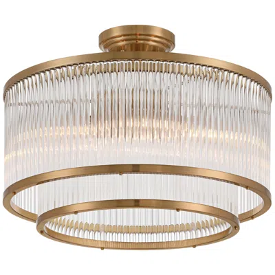 Possini Euro Design Possini Euro Warren 16 1/4" Bronze And Crystal 5-light Ceiling Light
