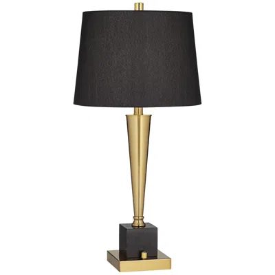 Possini Euro Design Possini Euro Wayne 29 1/4" Brass And Marble Table Lamp With Usb Ports