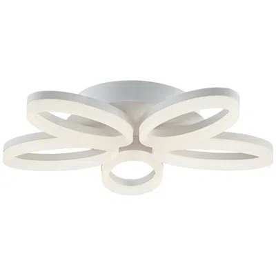 Possini Euro Design Possini Euro White Bloom 21 1/2" Wide Led Ceiling Light