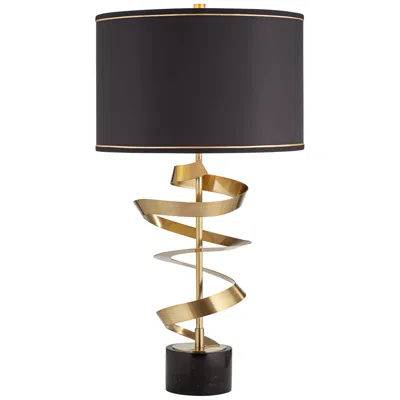 Possini Euro Design Possini Euro Wilcox 31" Marble And Brass Sculpture Lamp With Dimmer