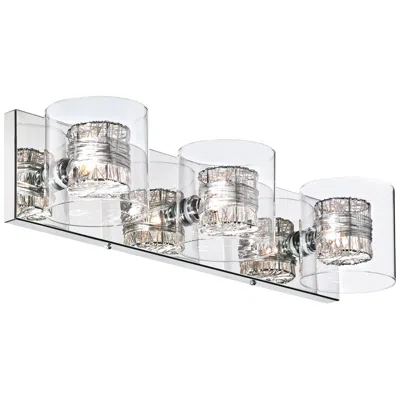 Possini Euro Design Possini Euro Wrapped Wire 22" Wide Chrome Led Bath Light