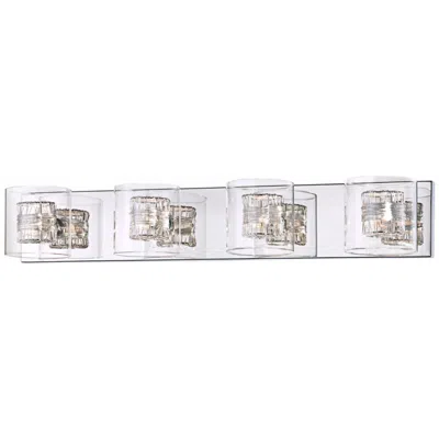 Possini Euro Design Possini Euro Wrapped Wire 30 3/4" Wide Chrome Led Bathroom Light