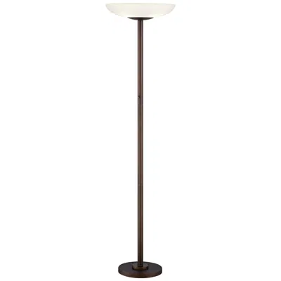 Possini Euro Design Possini Meridian Light Blaster 72" Bronze 4-light Torchiere Floor Lamp