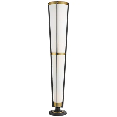 Possini Euro Design Vista Cone 68" Brass Gray Torchiere Floor Lamp With Smart Socket