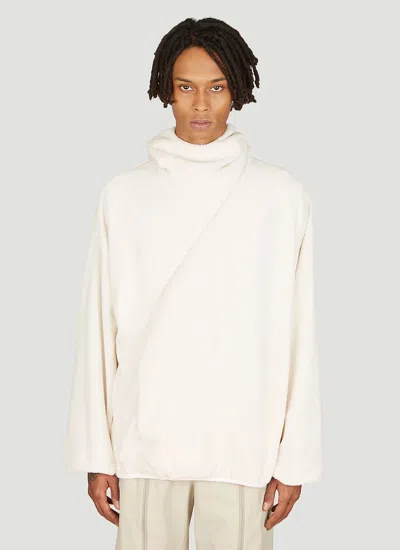 Post Archive Faction (paf) 5.1 Hooded Sweatshirt Center In White